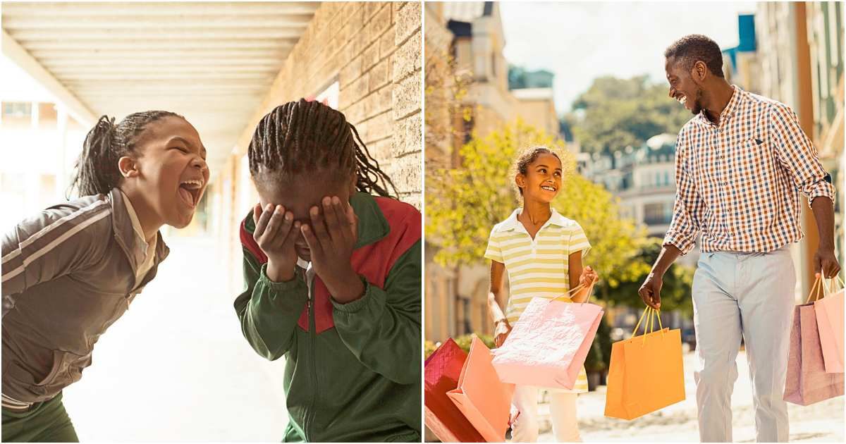 Dad found daughter bullying a classmate so he took them both shopping, and only paid for the victim