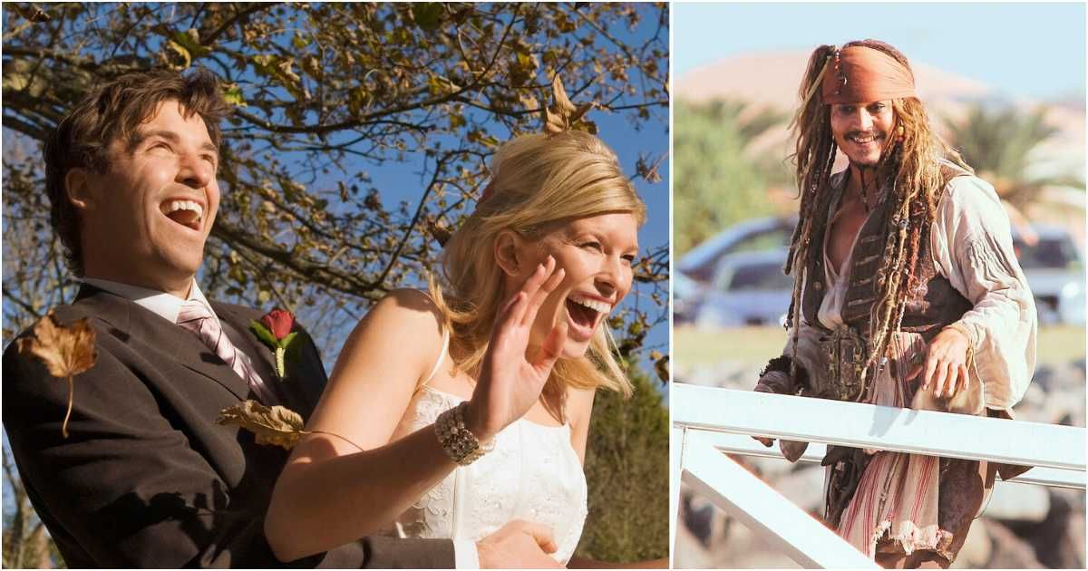 Bride stunned as 'Captain Jack Sparrow' crashes wedding to raise objection. Then her mother made a confession