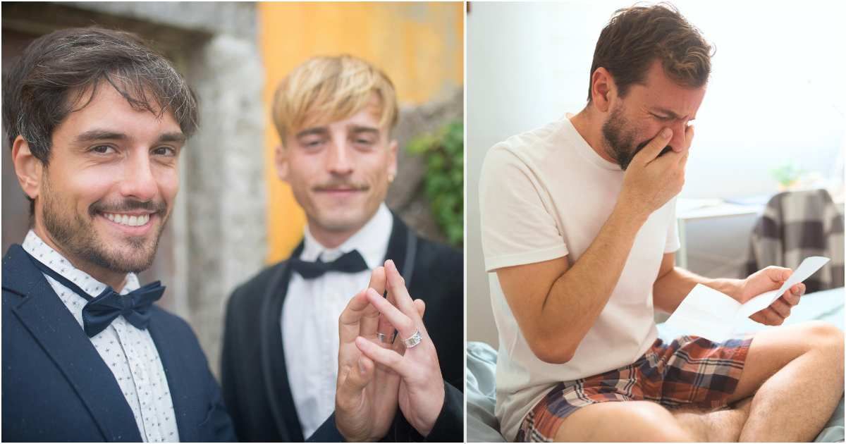 He dreaded 'wedding day' without his late husband until he found a forgotten card handwritten by him