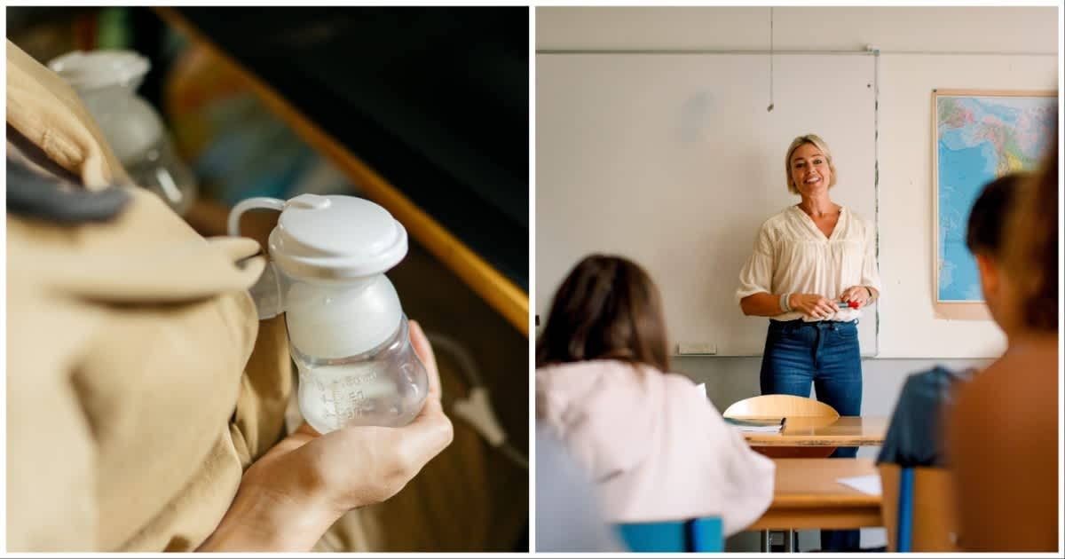 Teacher who pumped breast milk while teaching explains why it's a valuable lesson for her students