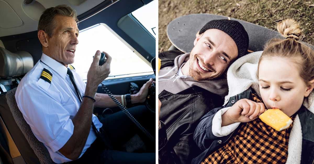 Delta Pilot walks away from cockpit to calm nervous flyers before making sweet promise to his daughter on plane's PA system