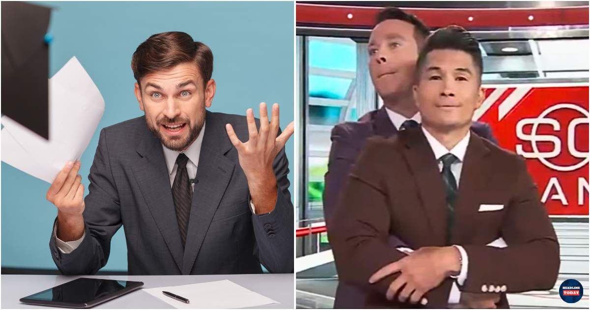 SportsCenter anchor reads 'breaking news' live and realizes it’s a 'groomsman' invite from co-host