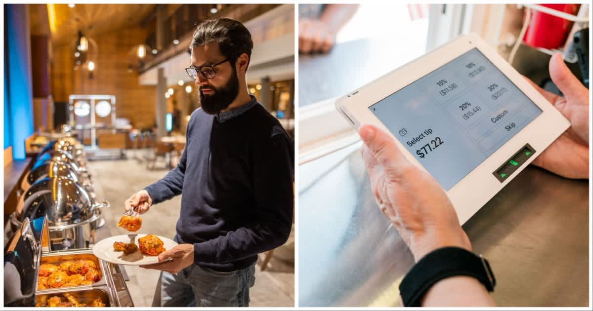 Self-service eatery demands customer's 'gratitude' for staff, and people are calling it 'tip shaming' at its worst