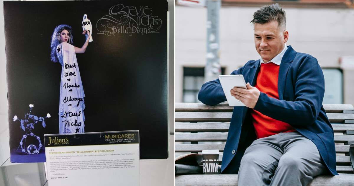 Man got a message from a vinyl collector about a Stevie Nicks album — and unexpectedly got something he misplaced in 1982