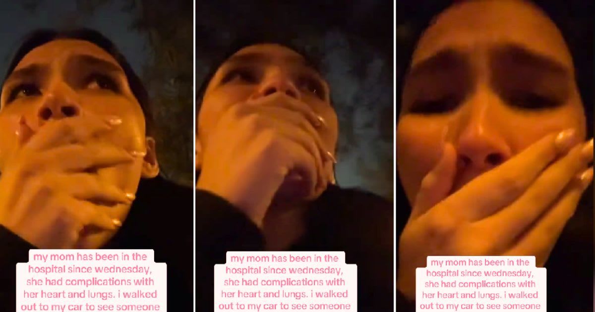 Teen went to visit her sick mom in the hospital — then she found a note on her car that left her sobbing