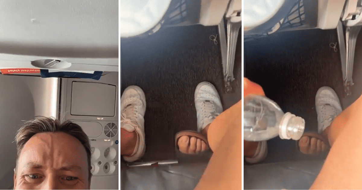Man uses witty hack to make co-passenger move away their smelly feet on flight — and it works like magic