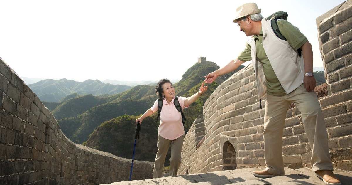 A couple married 60 years says climbing ‘99 steps’ at Wethereal in Britain can change how you see life.