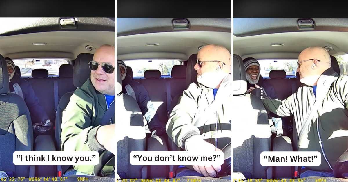 Uber driver gets the surprise of a lifetime after passenger stops mid-ride to ask if he remembers him from 20 years ago