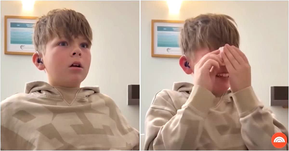 Boy gets to hear his Mom's voice after 12 years of 'deaf' silence. His reaction is simply heartbreaking