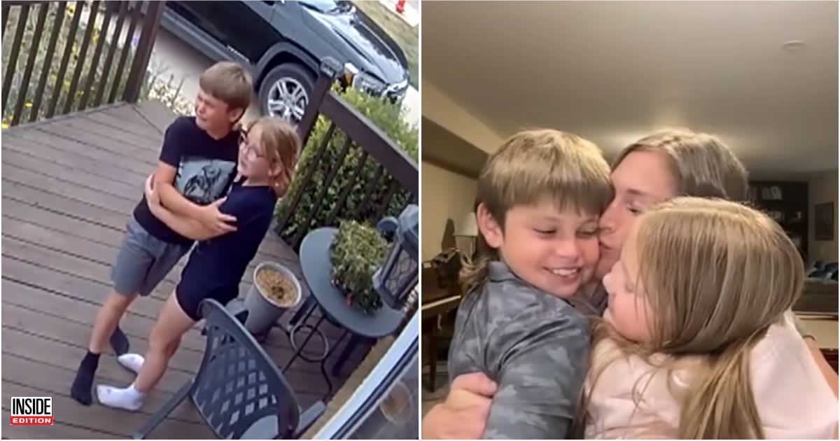 Two Wyoming children found their 35-year-old mother unconscious on the floor. Now their doorbell video is winning hearts