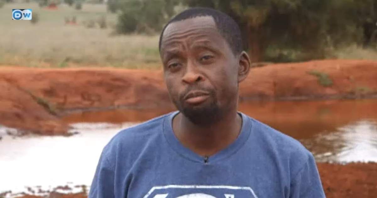 Farmer saw a thirsty buffalo waiting under a dried-up waterfall. So he took matters into his own hands