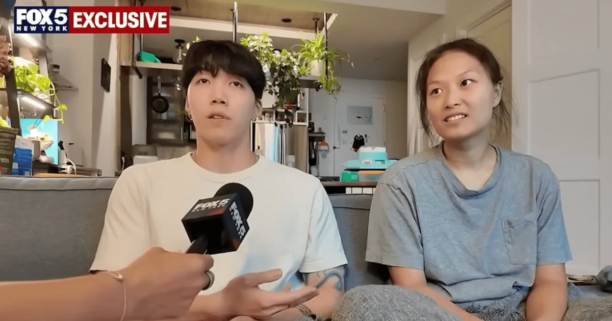 NYC couple were enjoying their vacation until they got a chilling Ring camera notification. A stranger was on their couch — in their locked home