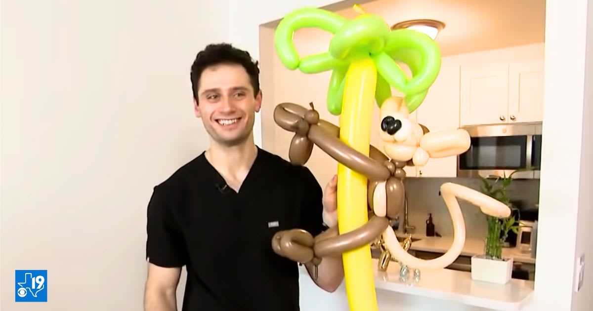 Doctor owes $405,552 in student loans. His side hustle sounds like a joke until you see what his balloon sculptures earn