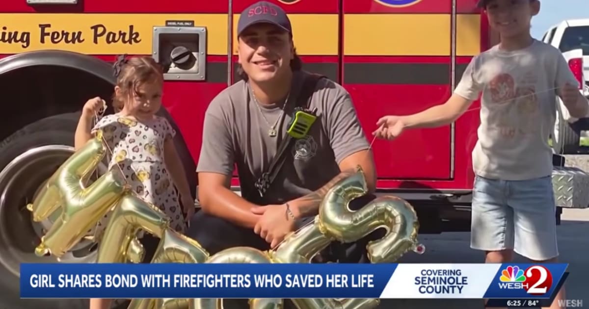 They saved Lila's life at 3. Now these firefighters show up for her every birthday with gifts