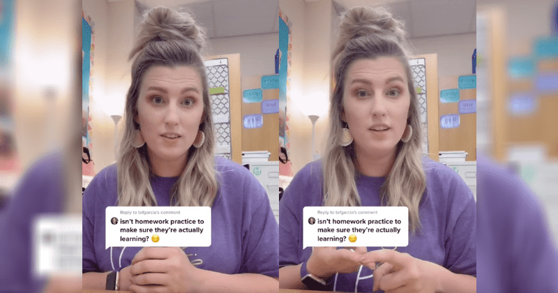 Texas teacher explains why she doesn't give homework: 'It's okay to be human and go home and sleep'