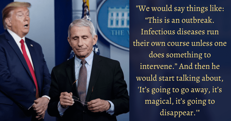 Dr. Fauci speaks out, says what working for Trump was really like: 'I was the skunk at the picnic'