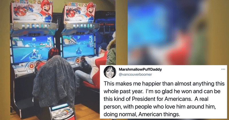 Joe Biden played Mario Kart with his granddaughter at Camp David and conservatives are pissed