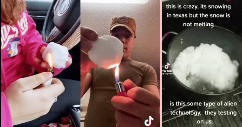 Conspiracy theorists are claiming Bill Gates planted 'fake snow' in Texas, as it 'doesn't melt'