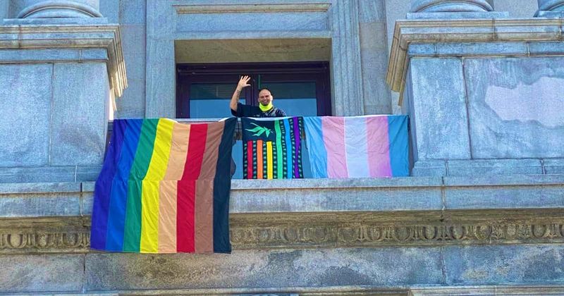 A Republican-backed law banned his pro-weed, LGBTQ+ flags. The Pennsylvania Lt. Gov. got bigger ones.