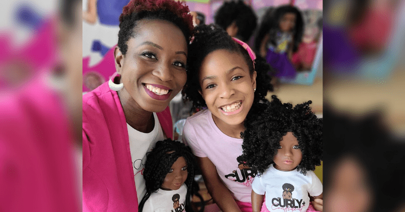 9-year-old CEO inspires Black girls to embrace their hair through line of dolls with curls