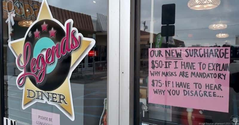 This restaurant will charge you $50 if they have to explain why masks are mandatory