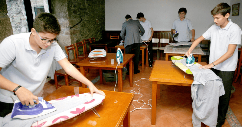 School teaches boys to do household chores to battle gender inequality
