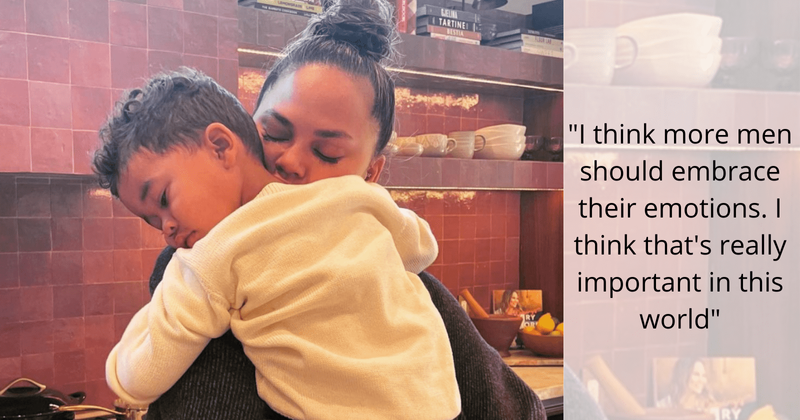 Chrissy Teigen is teaching her son to embrace his emotions: 'There's no right way to be a man'