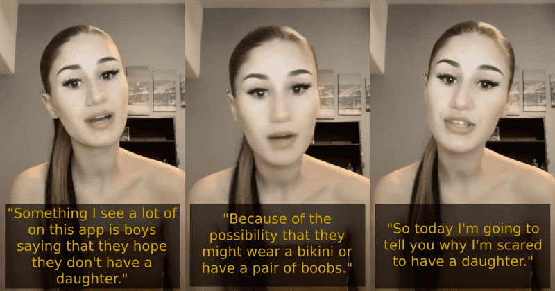 Woman calls out sexist men who 'hope they don't have a daughter'