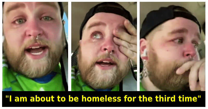 Struggling delivery driver breaks down, asks customers to leave tips for service