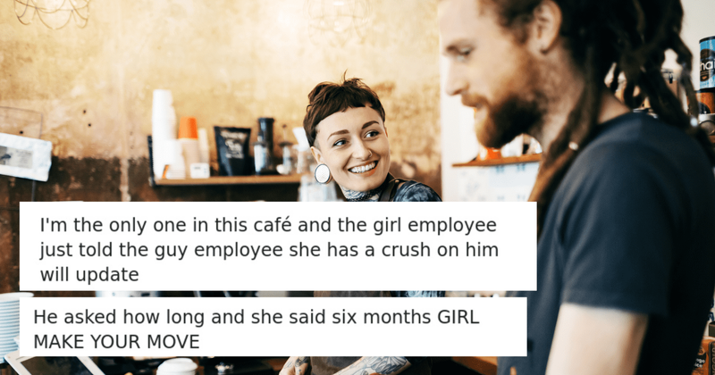A girl asked a barista out and a customer secretly live-tweeted the wholesome conversation