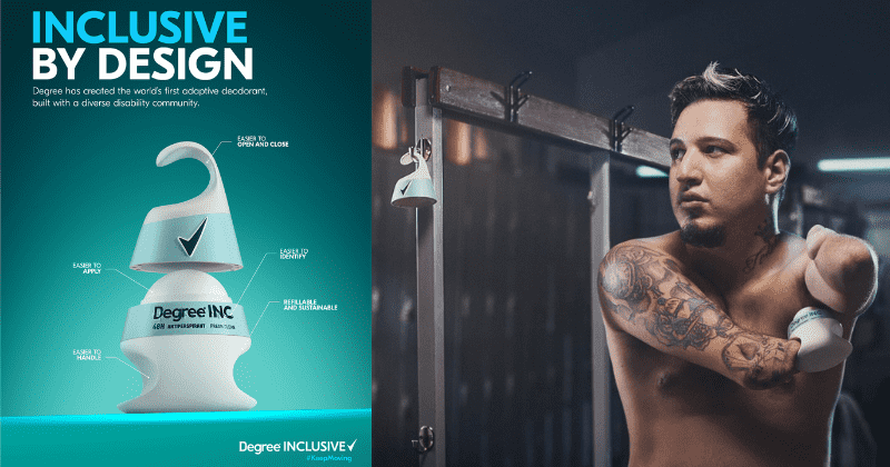 Degree introduces the world's first 'inclusive by design' deodorant for people with disabilities