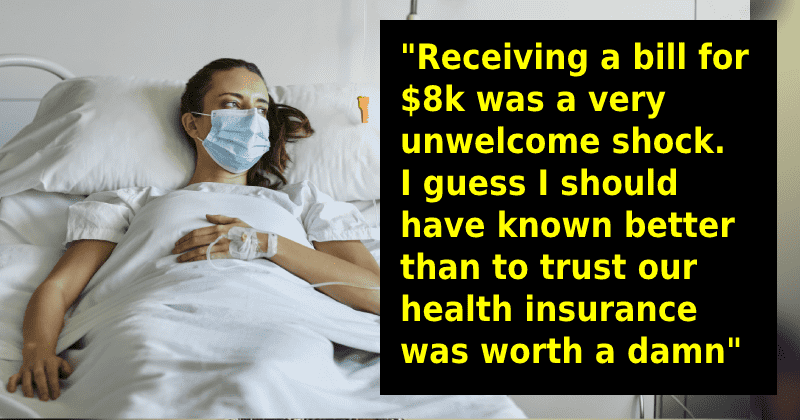 A woman being charged $8K for an ER visit despite being insured sparks discussion on insurance