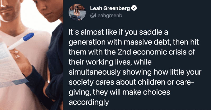 People explain why they aren't having kids in response to news that the US birthrate is falling