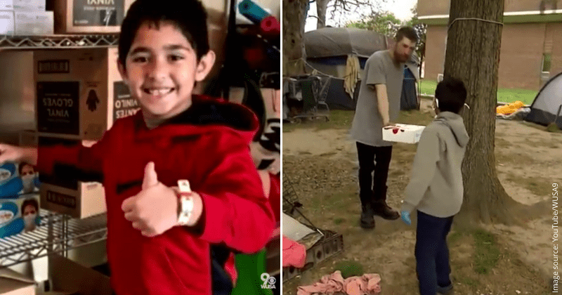 8-year-old boy is on a mission to help 1,000 homeless people in Washington D.C.
