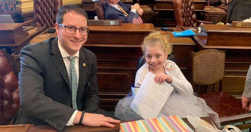 Disabled 12-year-old fights for legislation to make public bathrooms more accessible for the disabled