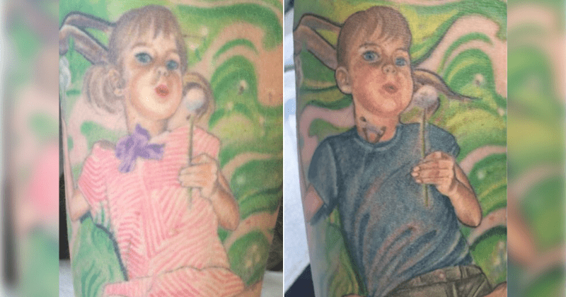 Mom updates tattoo of trans son to 'fully represent who he is in his happy new awesome life'