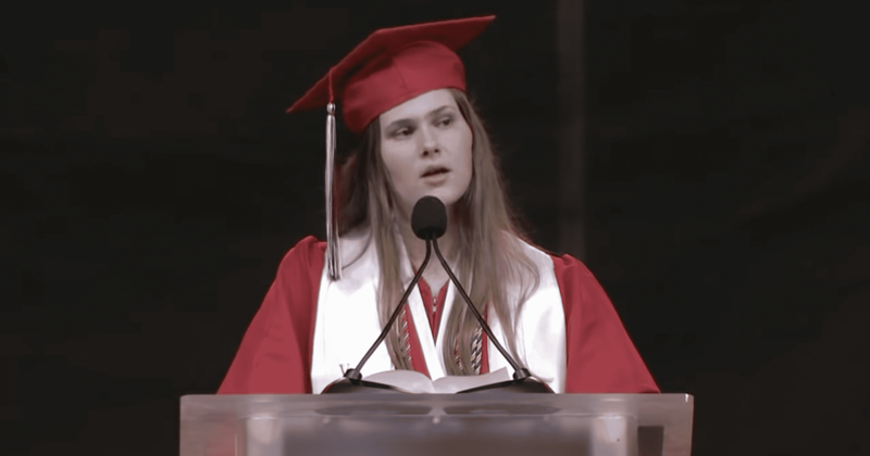 Valedictorian drops approved graduation speech to speak out against Texas abortion law