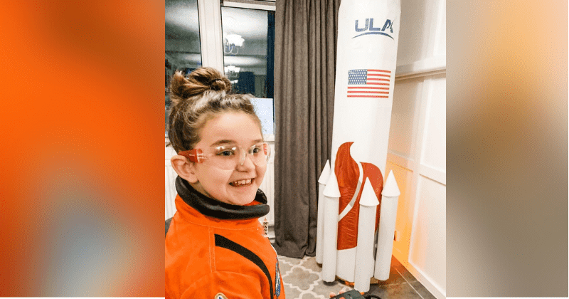 7-year-old becomes first child to send an item to space