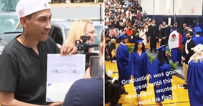 Student denied high school diploma for wearing Mexican flag finally gets it after protests