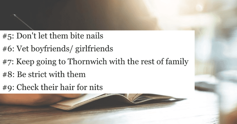 Dying mom leaves husband 15-point list of rules on how to raise their eight kids