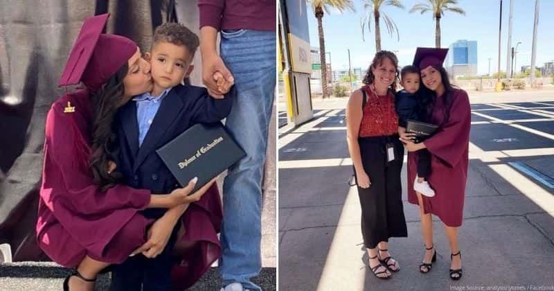 Meet the 20-year-old mom who beat the odds and graduated high school with a two-year-old