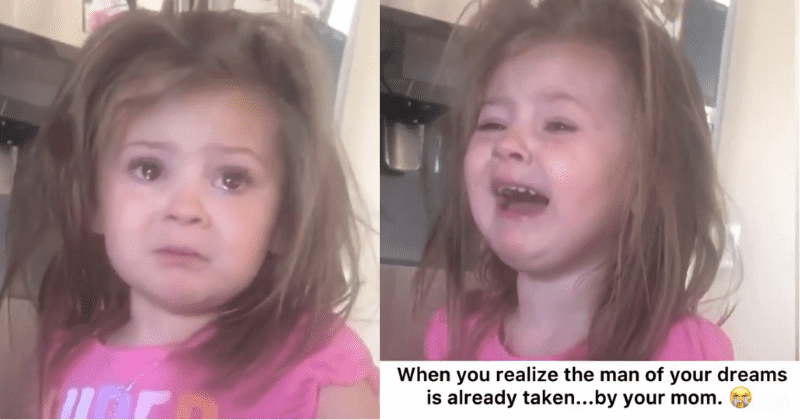 Little girl has the sweetest, saddest reaction after finding out she can't marry her dad