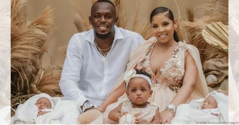 Meet Thunder and Saint Leo, Usain Bolt and partner Kasi Bennett's adorable newborn twin sons