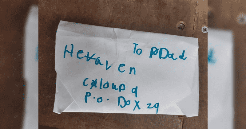 Kind postman returns little girl's Father's Day letter addressed to 'Dad in heaven'