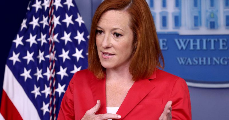 Jen Psaki patiently schools Fox News reporter on First Amendment after he criticizes Olympian's protest
