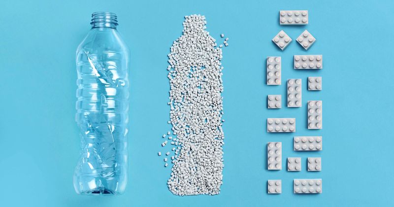 LEGO unveils sustainable version of iconic toy bricks made from recycled plastic bottles