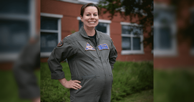 Navy issues its first maternity flight suit 47 years after welcoming first woman aviators