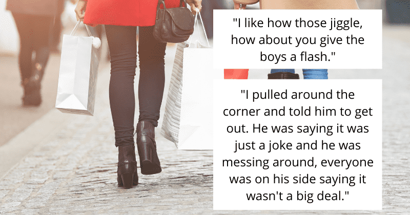 A driver made his friend walk home after he cat-called women passing by