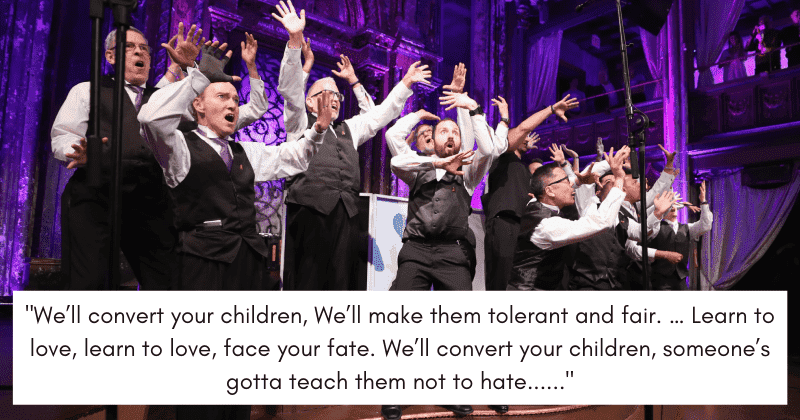 Gay men’s chorus sings hilarious satirical song 'we'll convert your children...,' face death threats