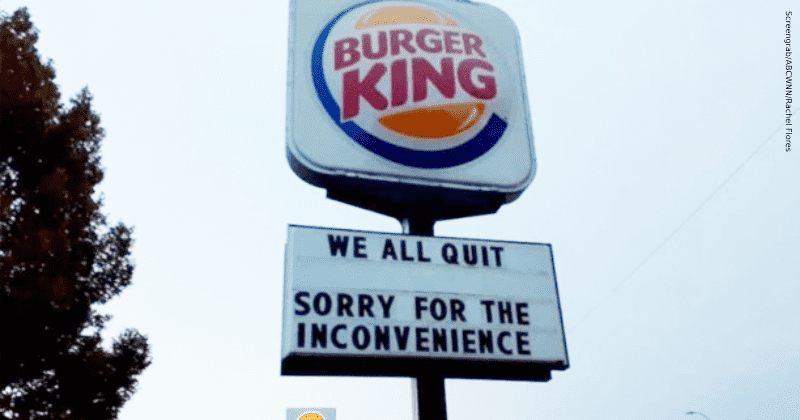 Burger King workers wrote ‘we all quit’ on sign and walked out of Nebraska restaurant